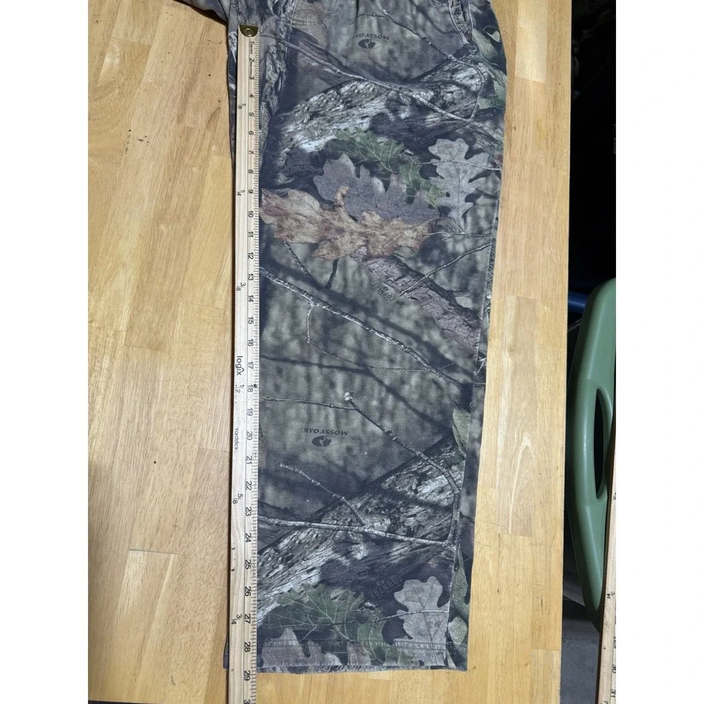 Mossy Oak Break-Up Camo Sweatpants Mens XL 40-42 Fleece Baggy Hunting Y2K